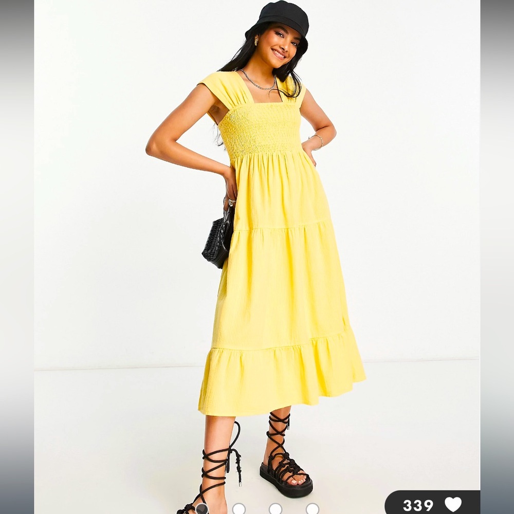 Yellow ASOS Maxi Dress